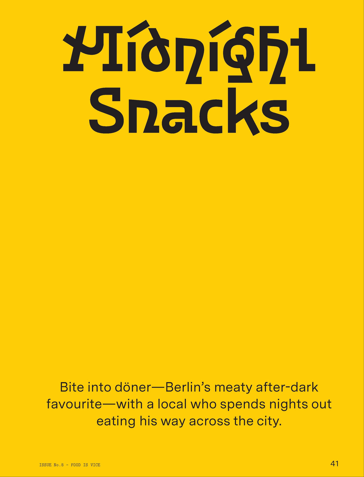 Serviette #8 - Food is Vice